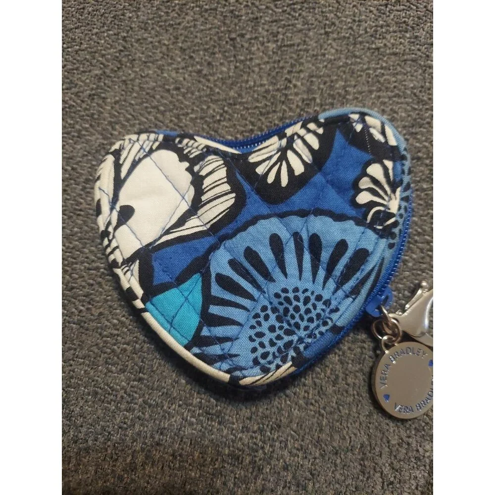 Vera Bradley Sweetheart‎ Coin Purse Blue Whale Discontinued Rare